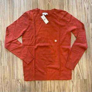 NWT Loft Outlet S Pullover Sweater Crewneck with side slits